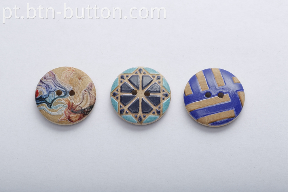 Customised Natural Wooden Buttons